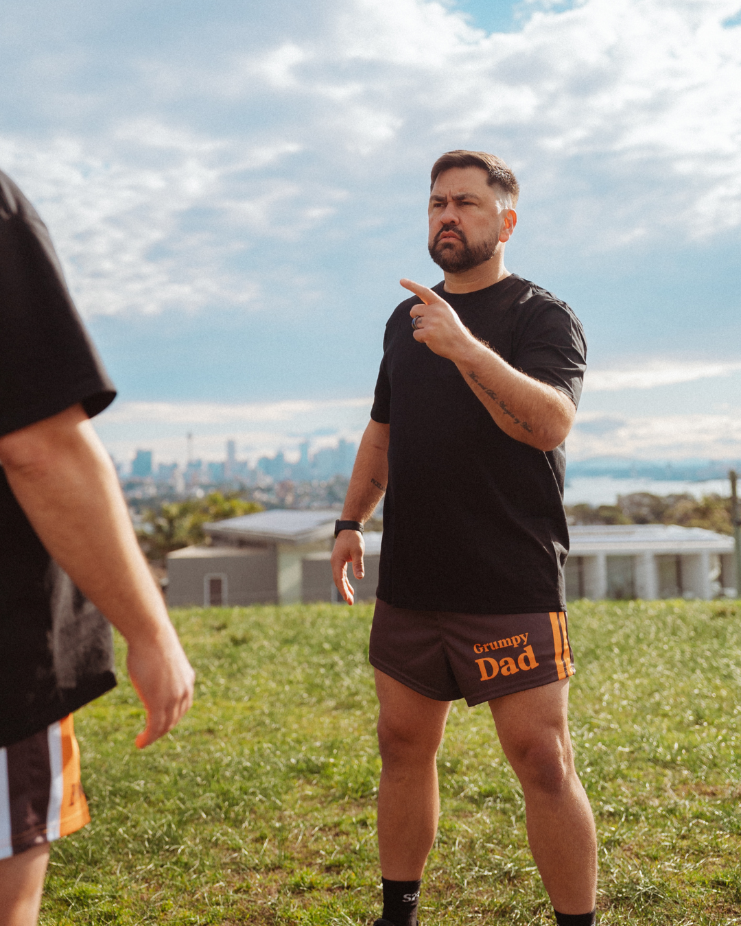 Grumpy Dad BLOKE - Footy Shorts (With Pockets)