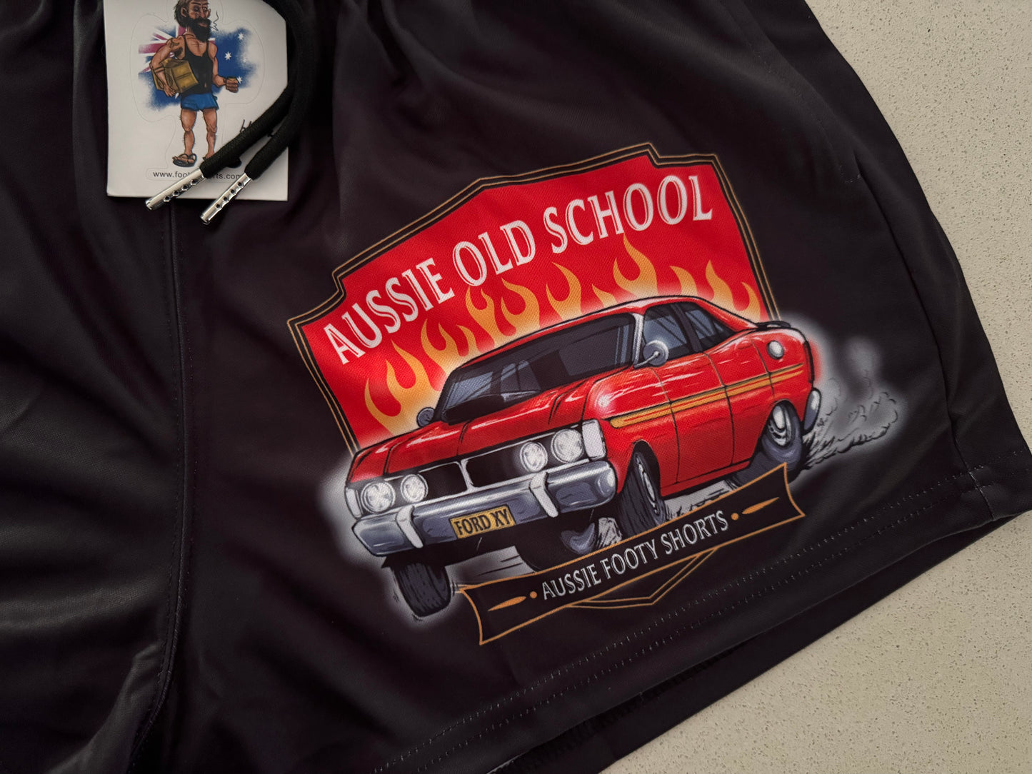 🔥NEW🔥 Old School GT Flacon Footy Shorts (With Pockets)