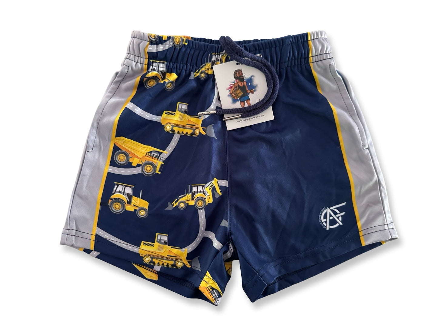 Kids Machinery Footy Shorts (With Pockets)