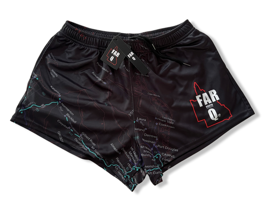 🔥NEW🔥 FarQ Map Footy Shorts (With Pockets)