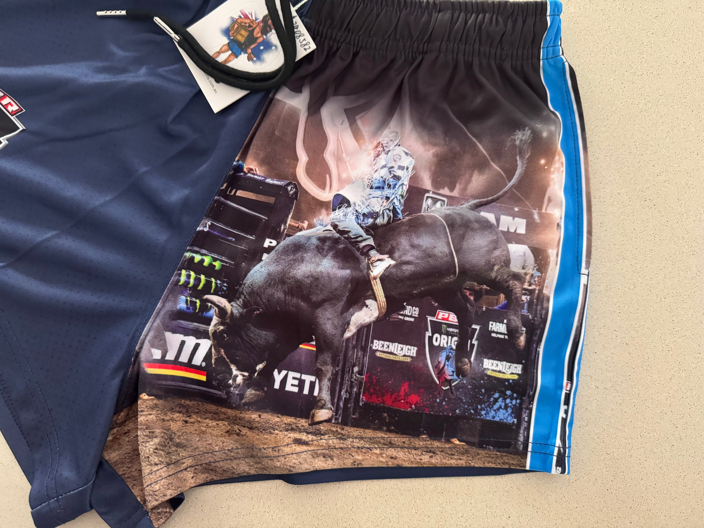 PBR ORIGIN Footy Shorts – NSW Blues (With Pockets)