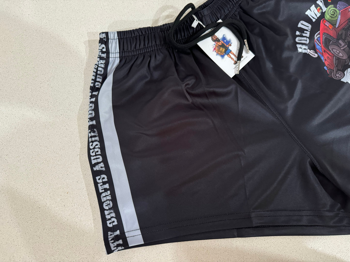 🔥NEW🔥 Hold My Beer Footy Shorts (With Pockets)