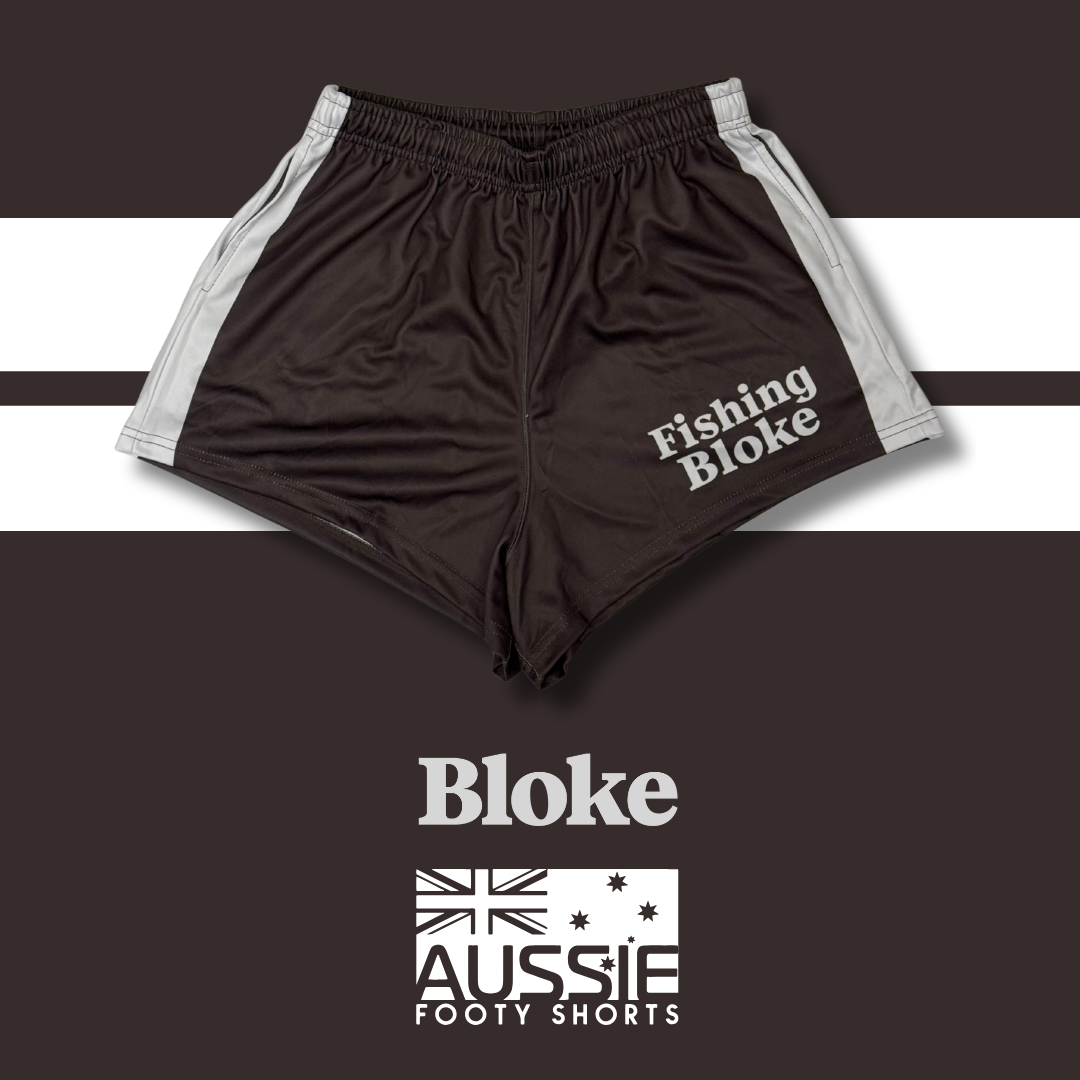 Fishing BLOKE - Footy Shorts (With Pockets)