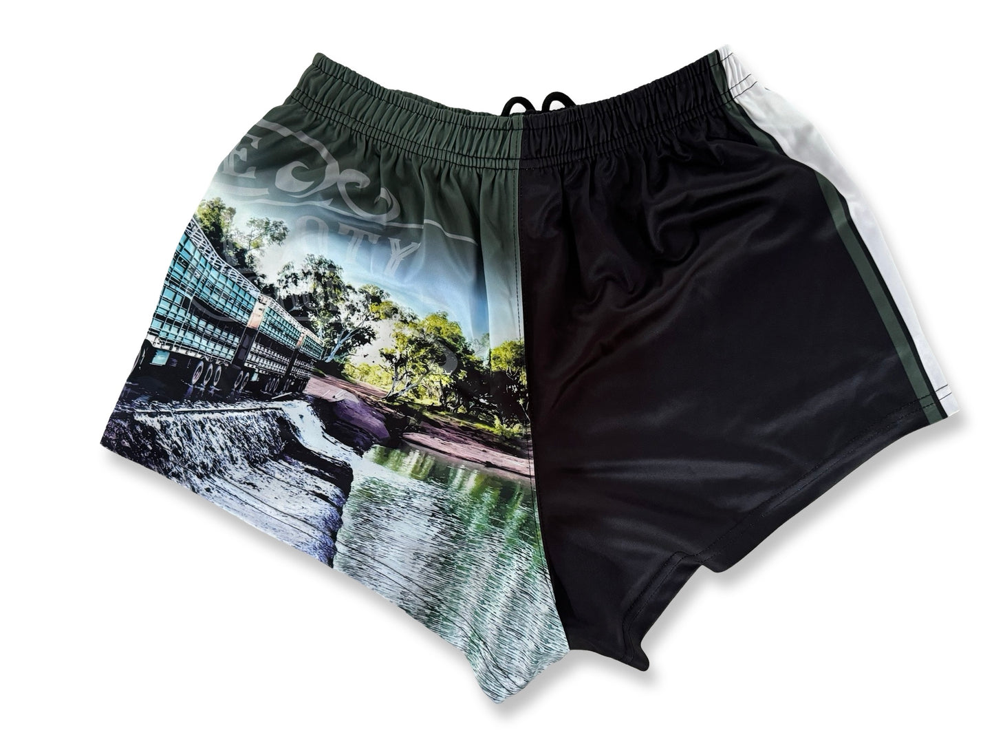 Green Truck Footy Shorts (With Pockets)