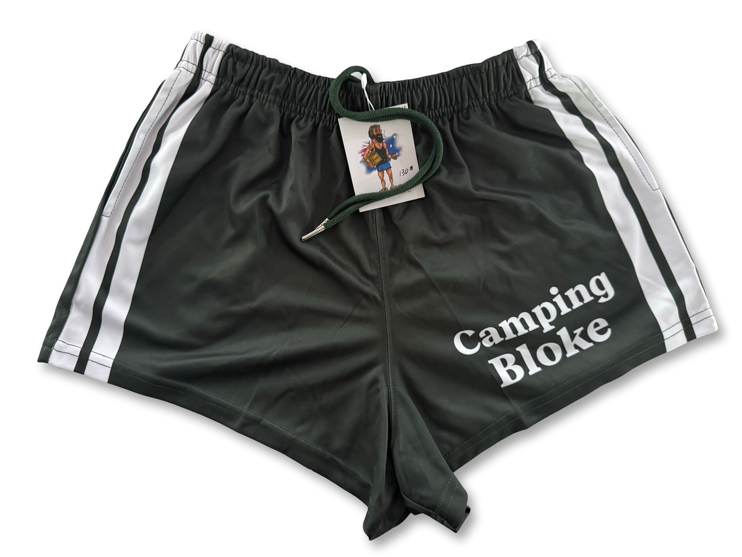 Camping BLOKE - Footy Shorts (With Pockets)