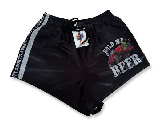 🔥NEW🔥 Hold My Beer Footy Shorts (With Pockets)