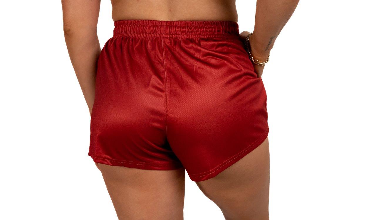 Maroon- Footy Shorts (With Pockets)