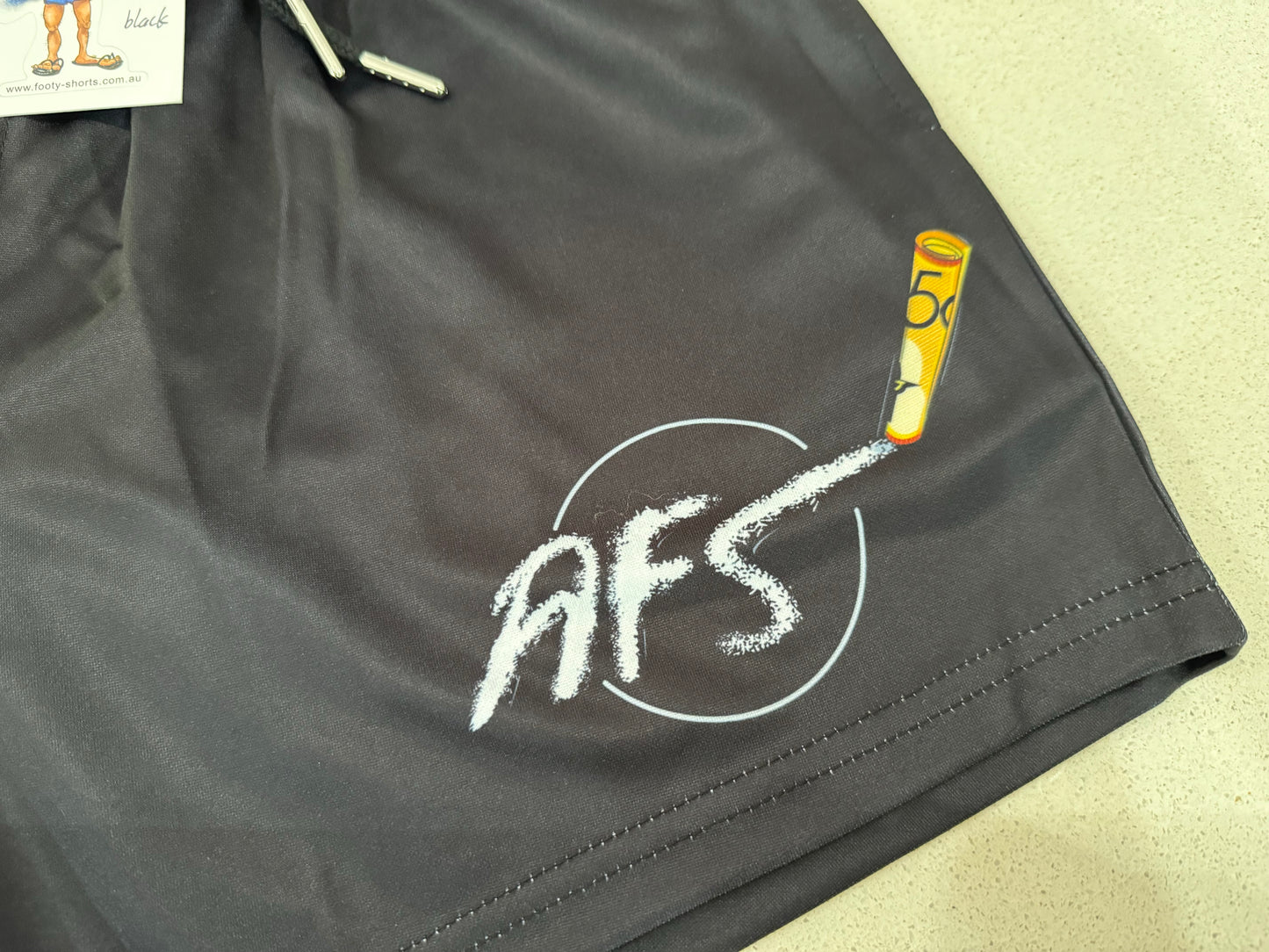 🔥NEW🔥 Chasing White Lines Footy Shorts (With Pockets)