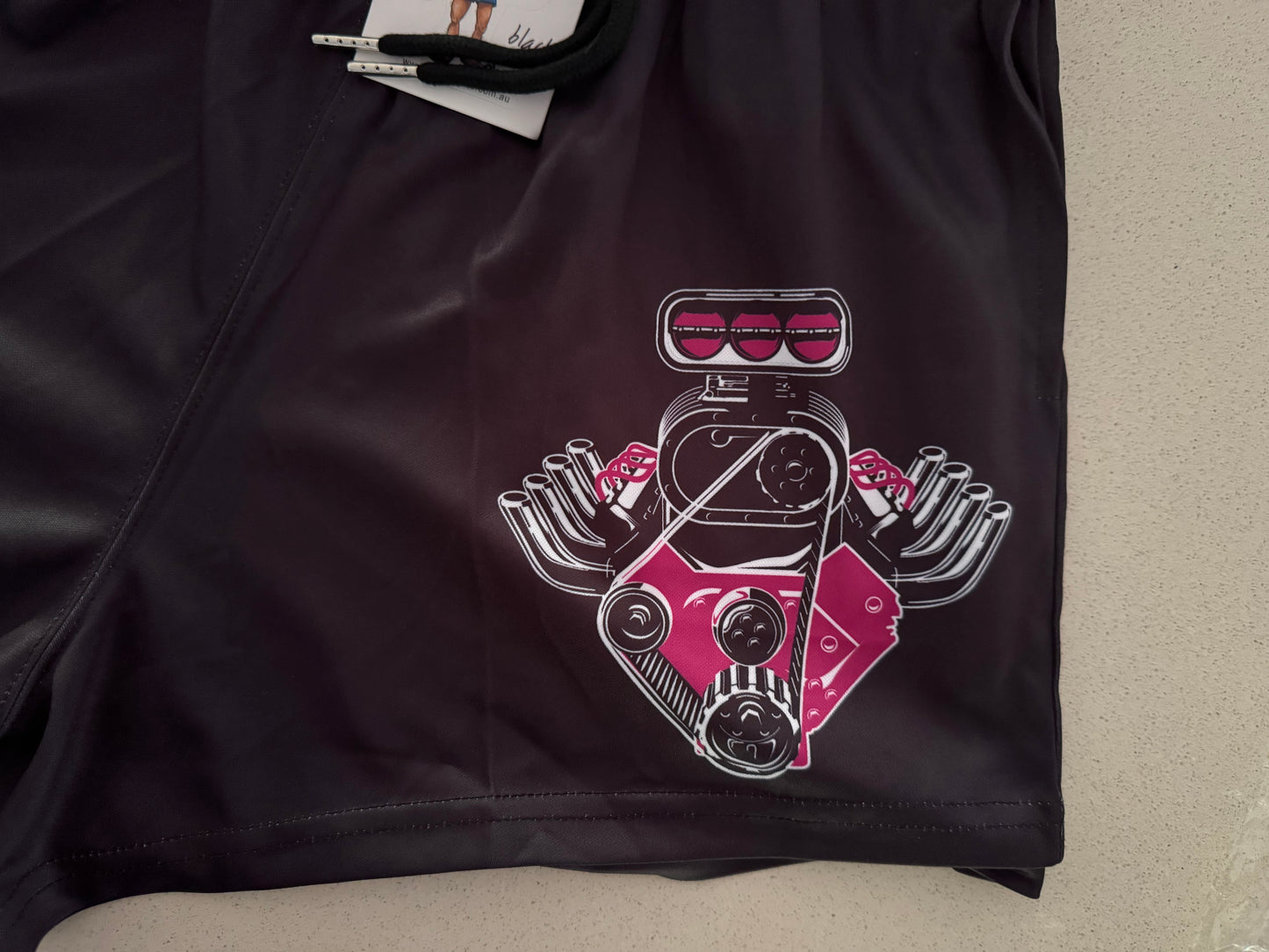 🔥NEW🔥 "Fuel it, Floor it, Send it!" PINK Footy Shorts (With Pockets)