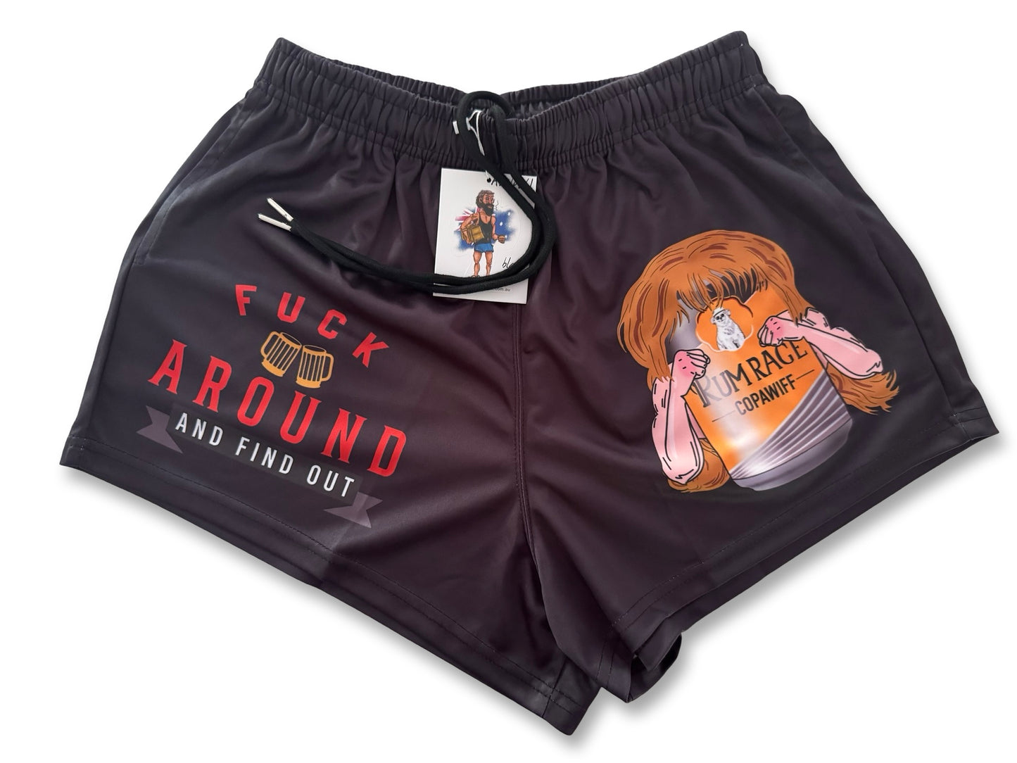 FAFO Yellow Can Footy Shorts (With Pockets)