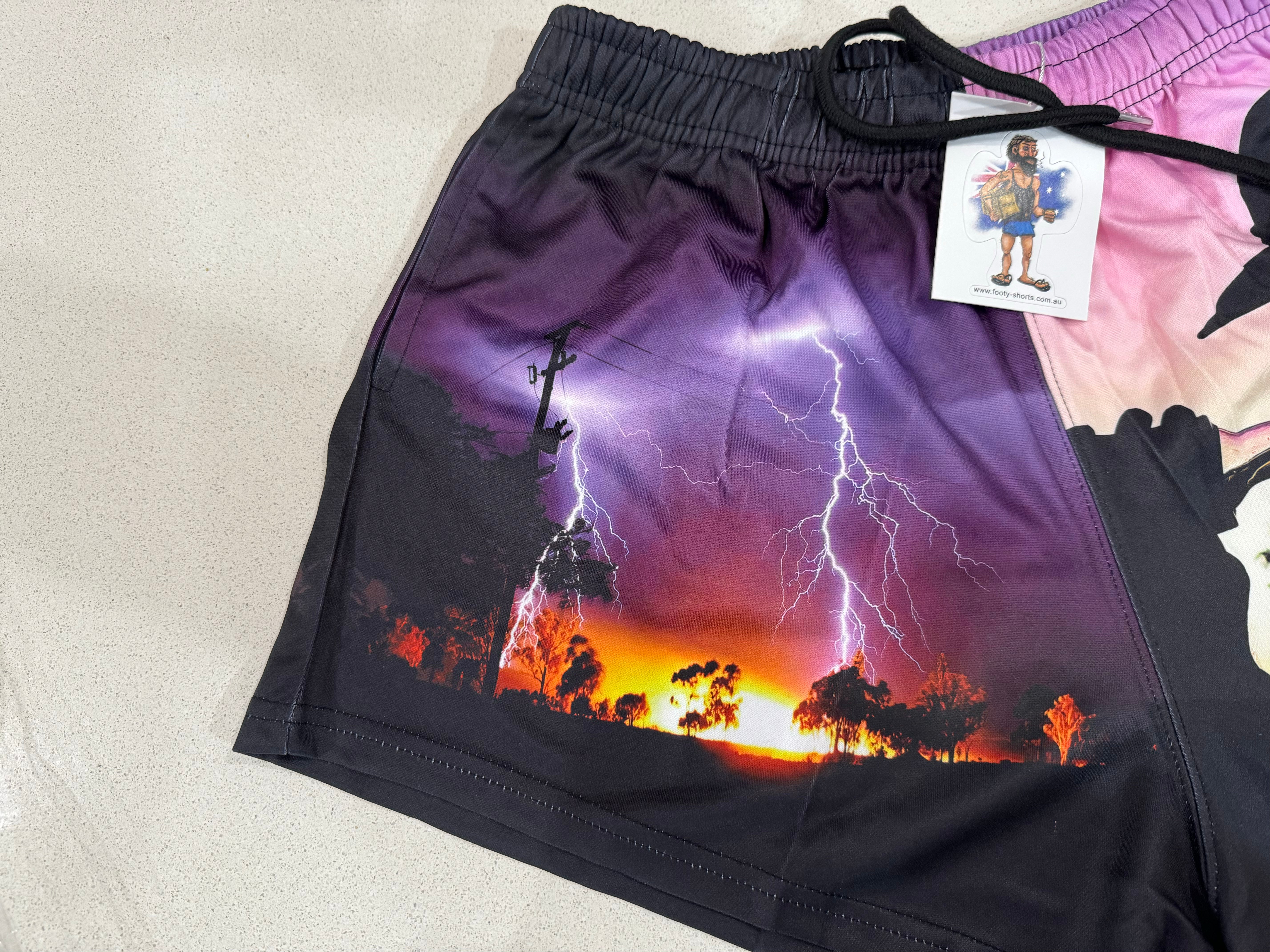 🔥NEW🔥 Lightning - Footy Shorts (With Pockets)