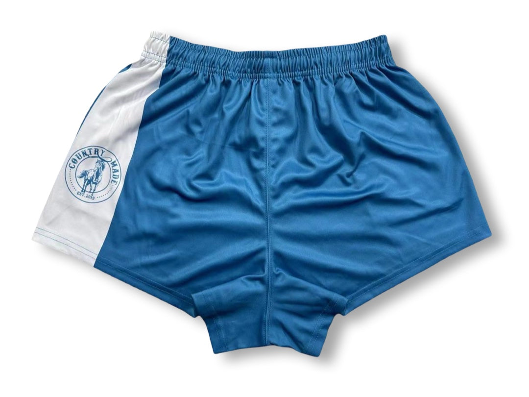 🔥NEW🔥 Light Blue Country Made Footy Shorts (With Pockets)