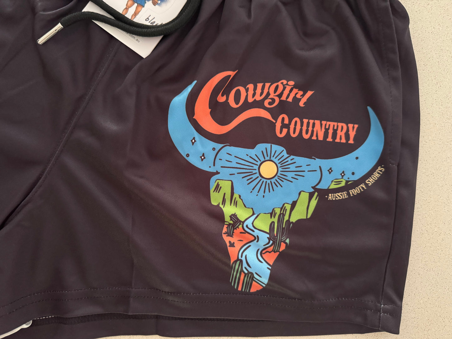 🔥NEW🔥 Cowgirl Country Footy Shorts (With Pockets)