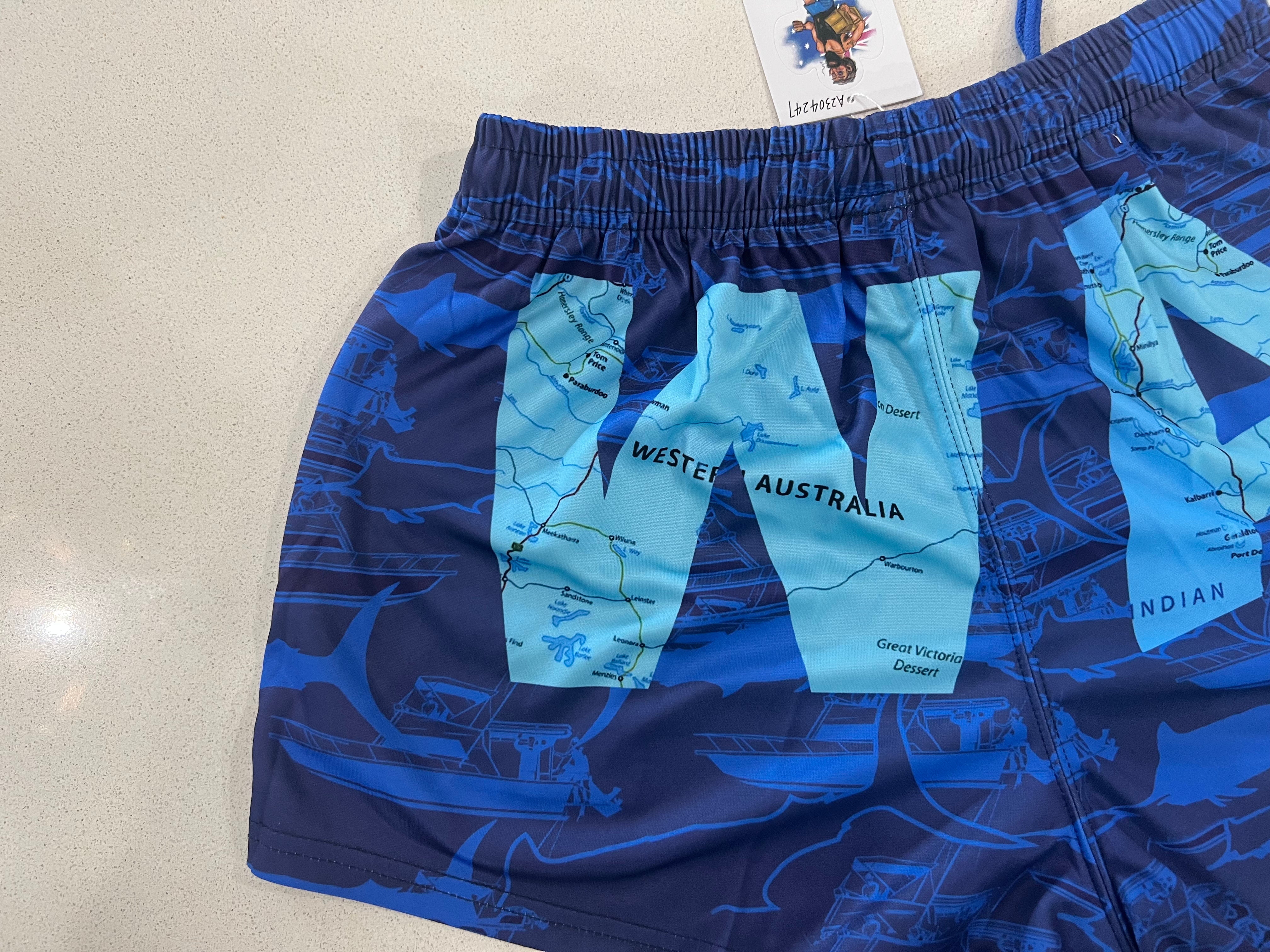 W.A Fishing Footy Shorts (With Pockets)