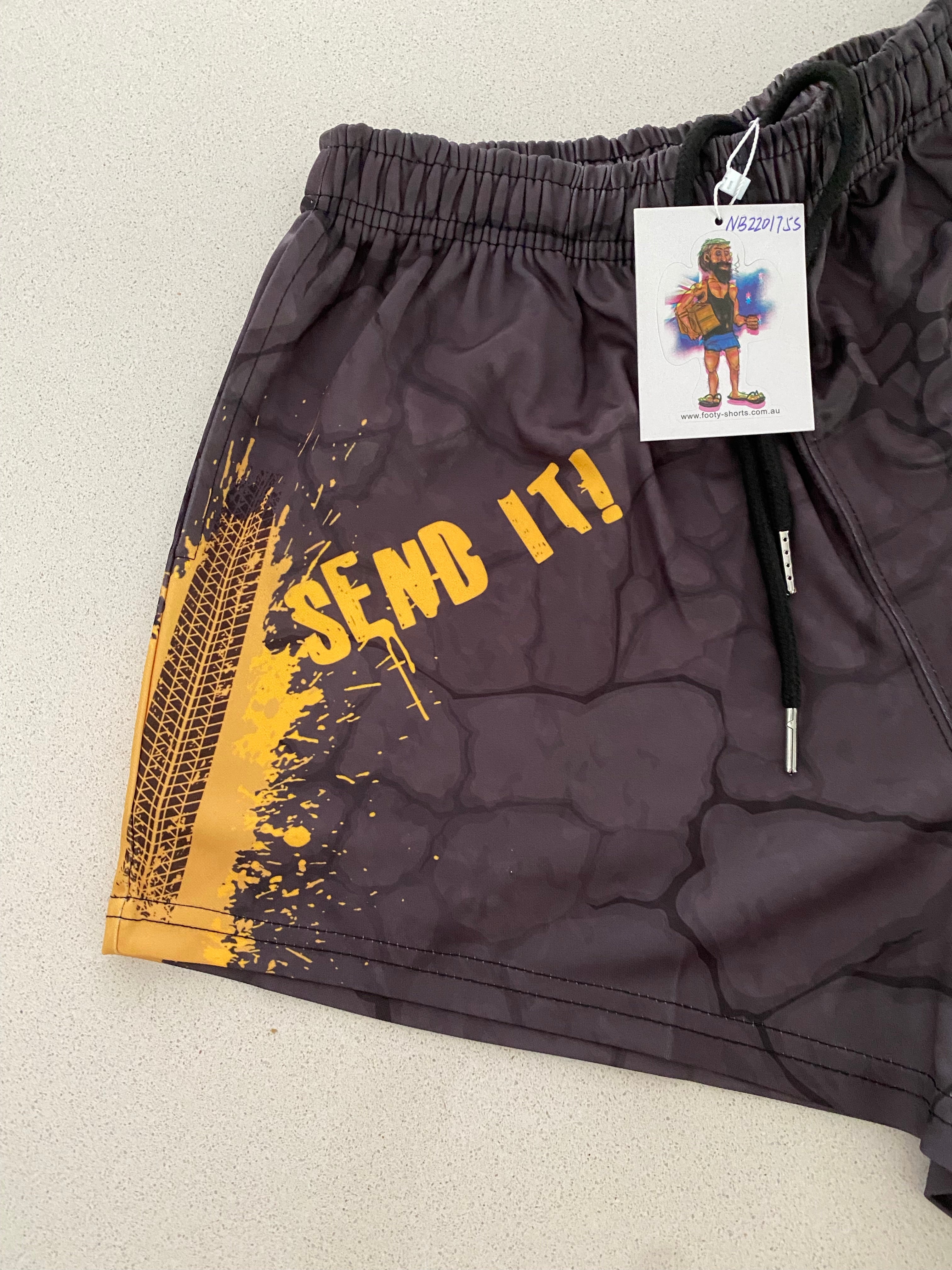 SEND IT! Footy Shorts (With Pockets)