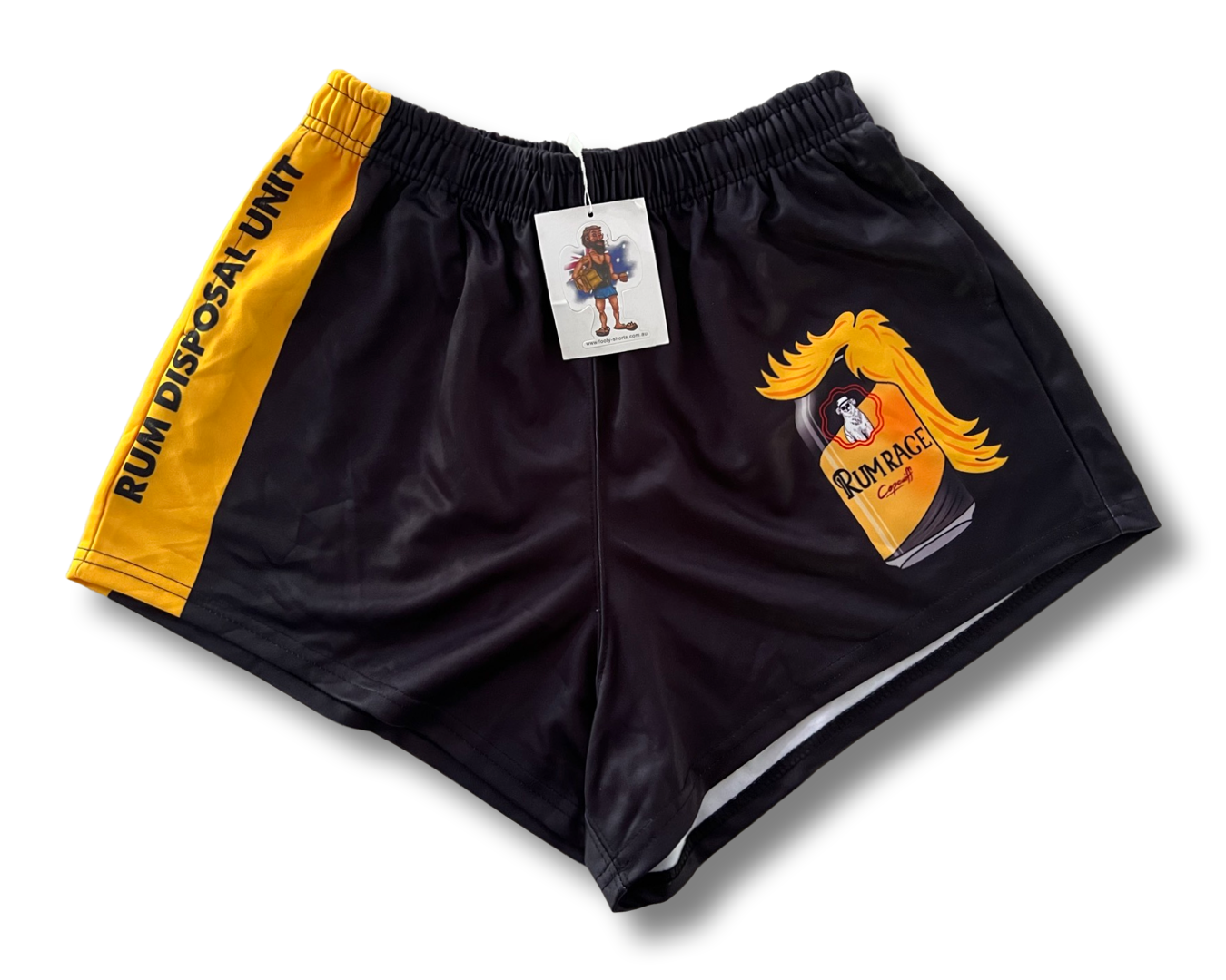 "RUM RAGE" Footy Shorts (With Pockets)