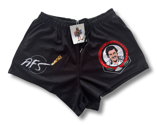 Racking Lines and Banging Nines – Pablo Footy Shorts (With Pockets)