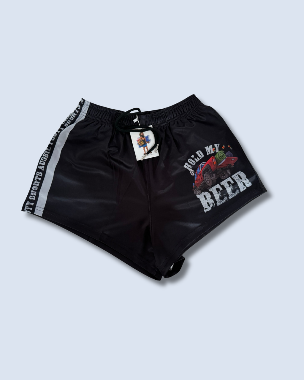 Hold My Beer Footy Shorts (With Pockets)