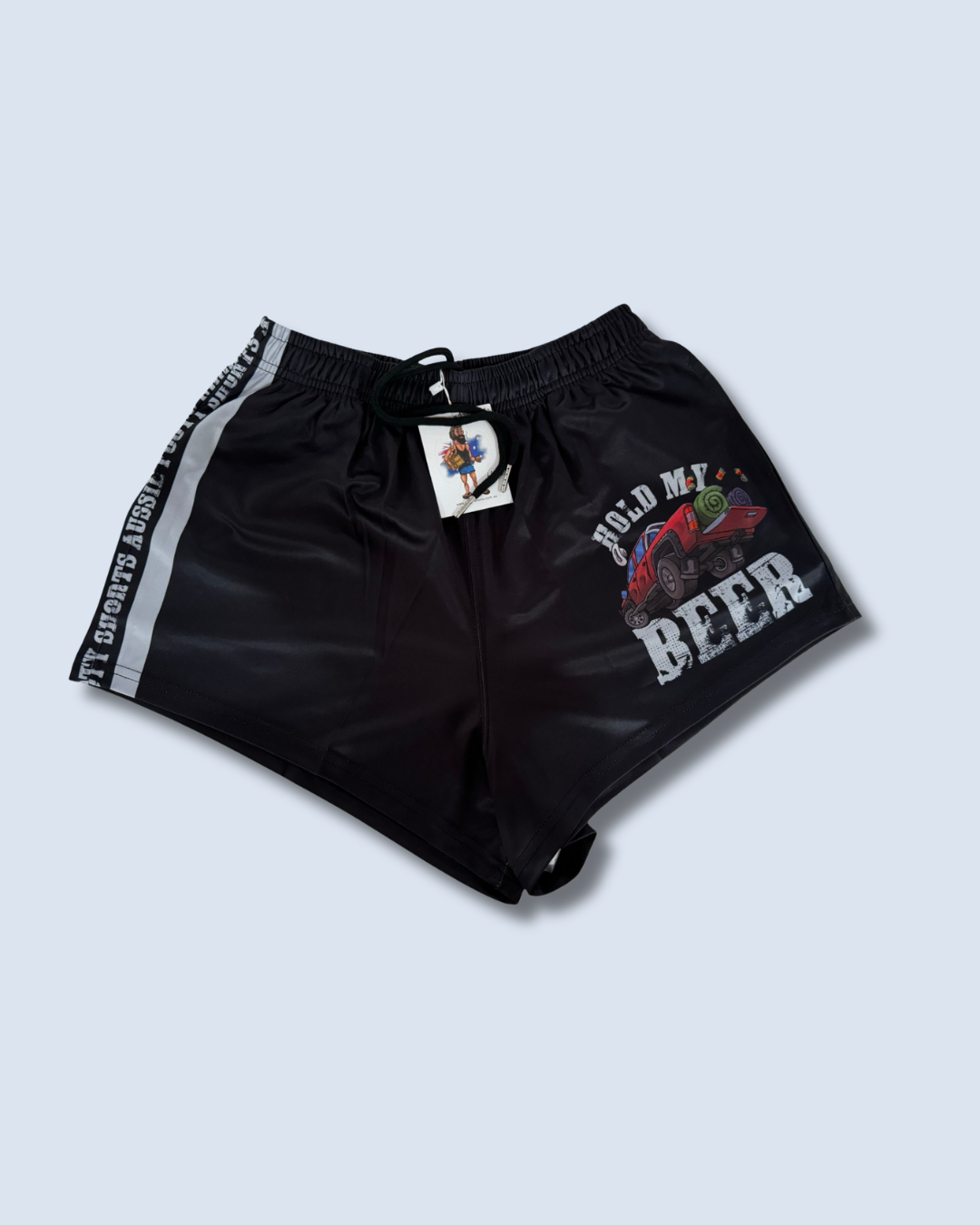 Hold My Beer Footy Shorts (With Pockets)