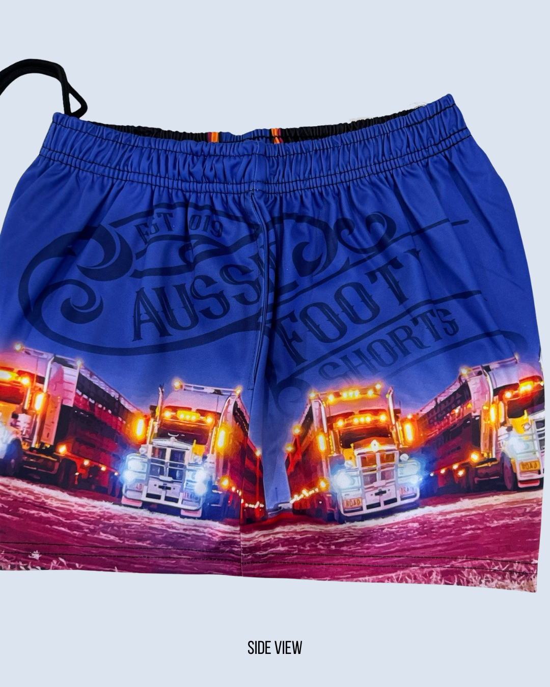 Trucks at Night - Footy Shorts (With Pockets)