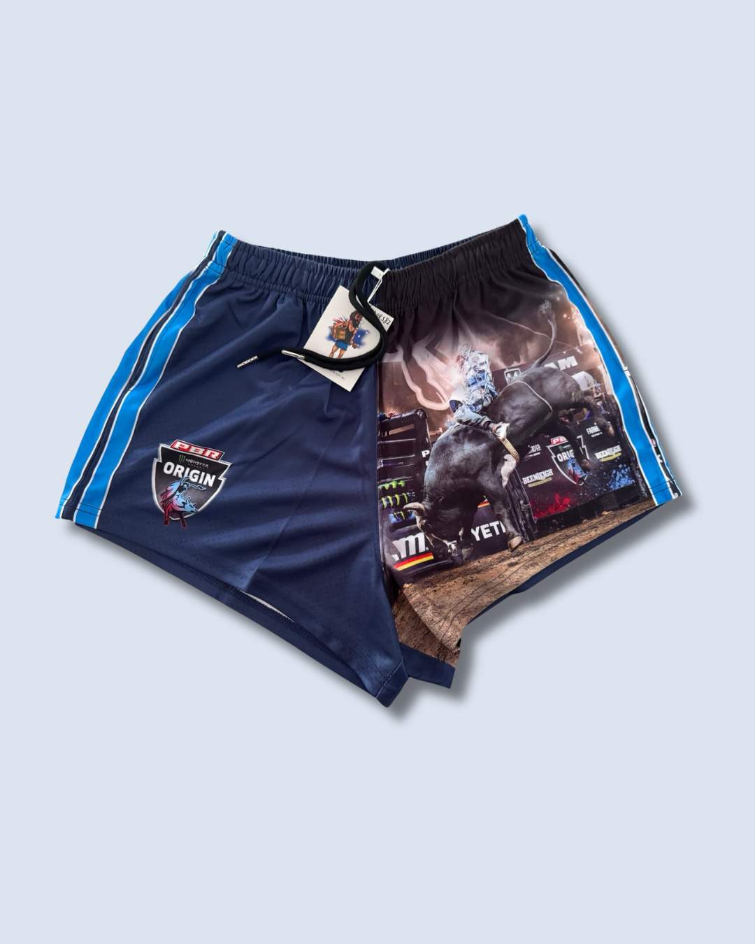 PBR ORIGIN Footy Shorts – NSW Blues (With Pockets)
