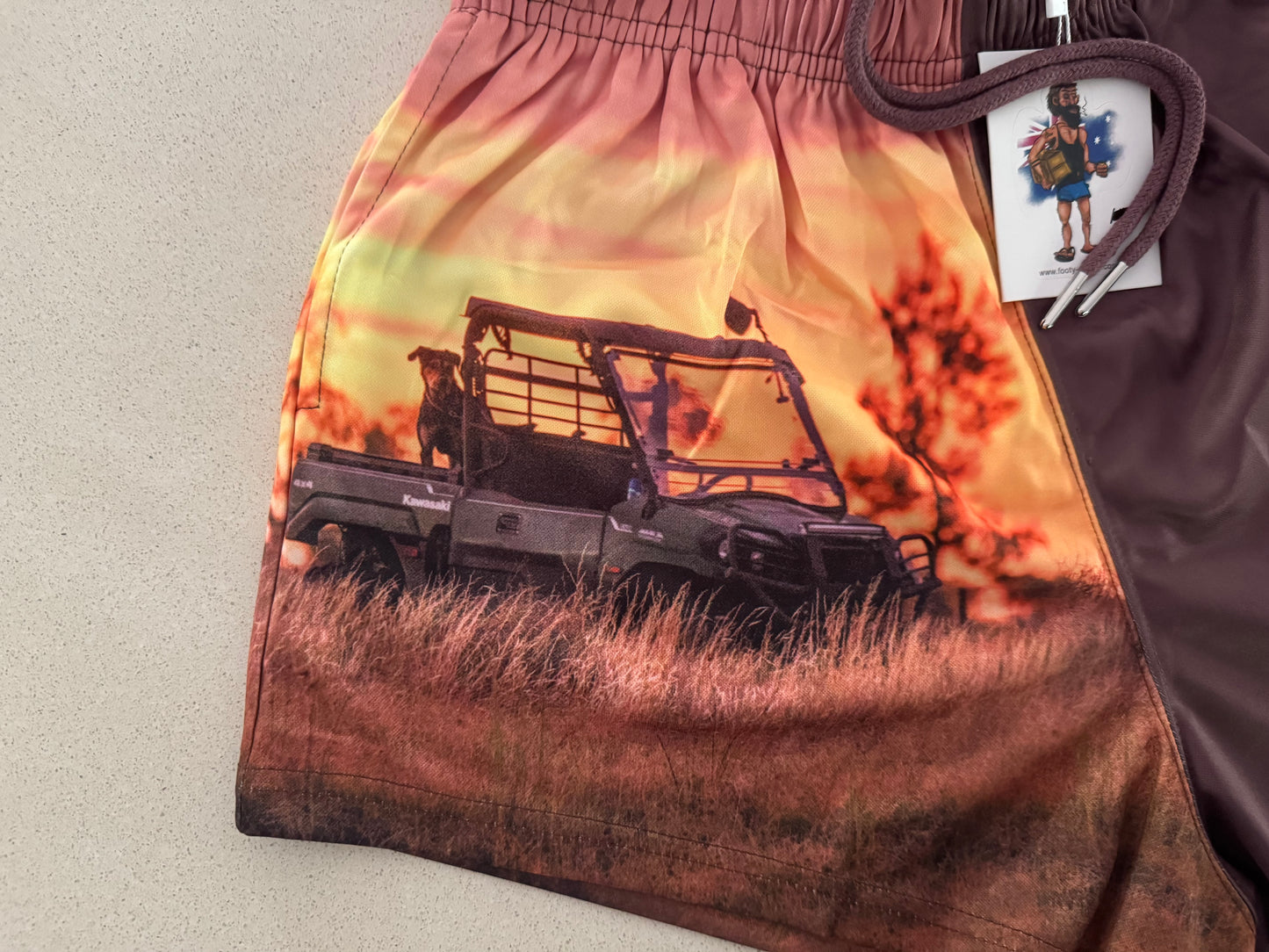 🔥NEW🔥 Buggy Sunset Footy Shorts (With Pockets)