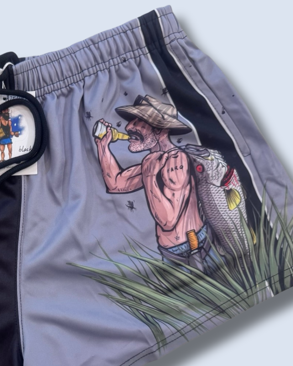 Neck a Barra, Neck a Beer Footy Shorts (With Pockets) 🔥NEW🔥
