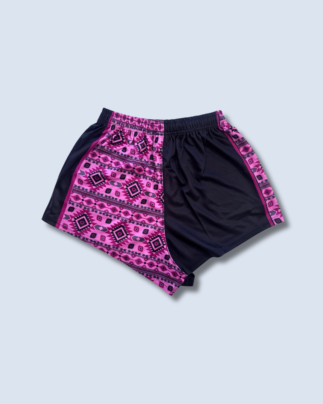 🔥NEW🔥Pink Aztec Footy Shorts (With Pockets)