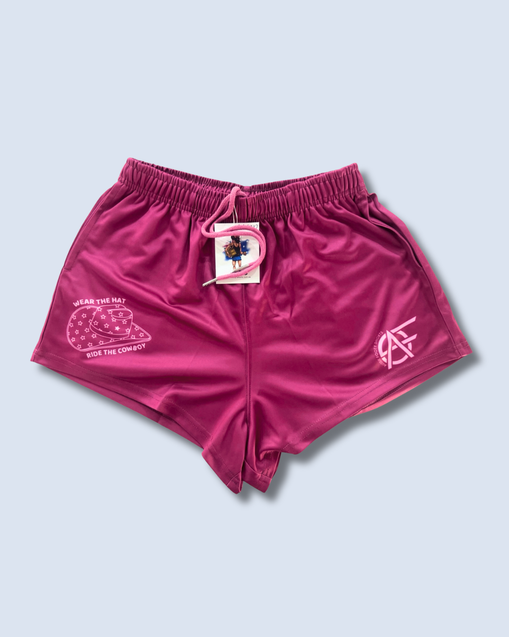 🔥NEW🔥Wear the Hat, Ride the Cowboy Footy Shorts! (With Pockets)