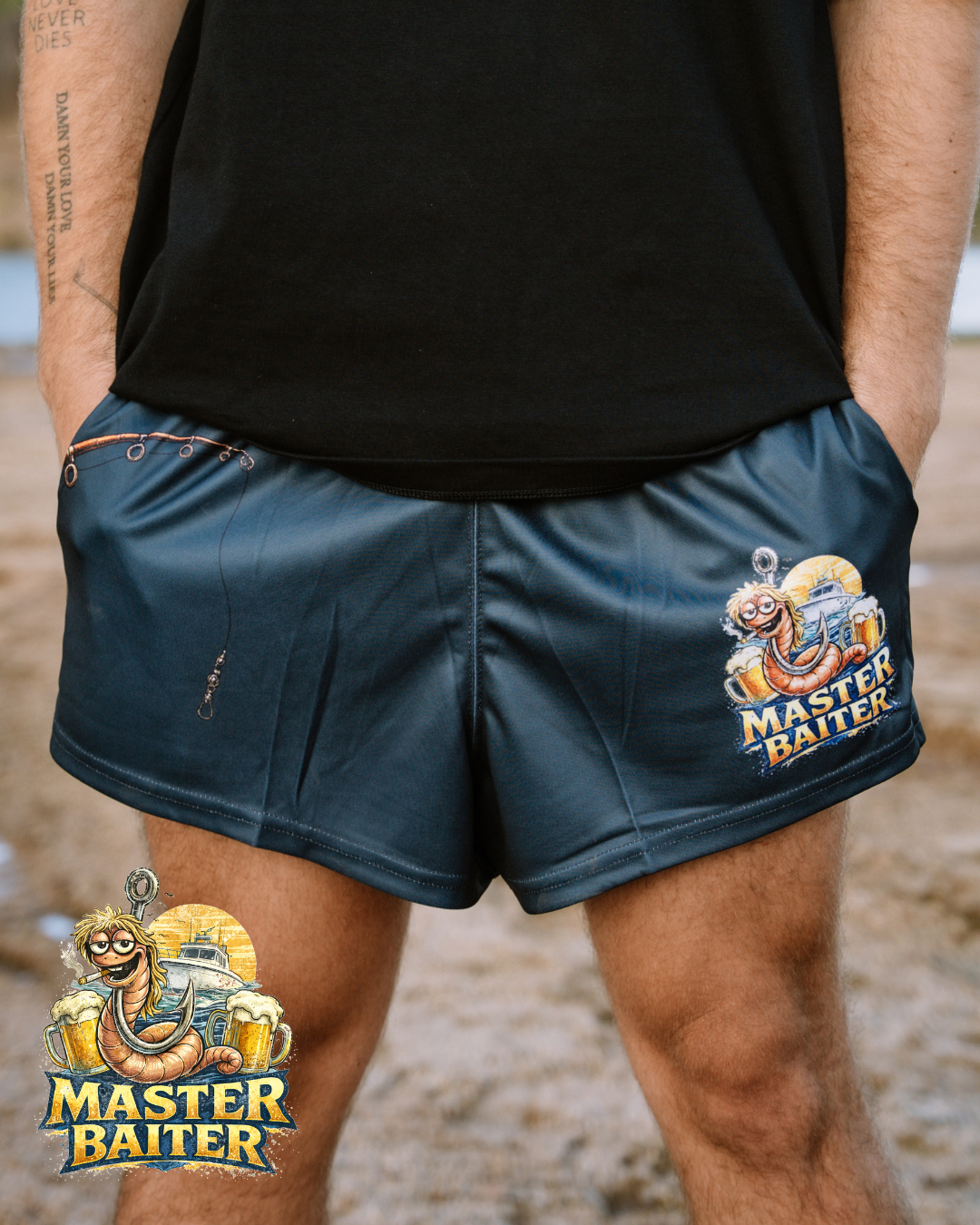 🔥NEW🔥Master Baiter Footy Shorts (With Pockets)