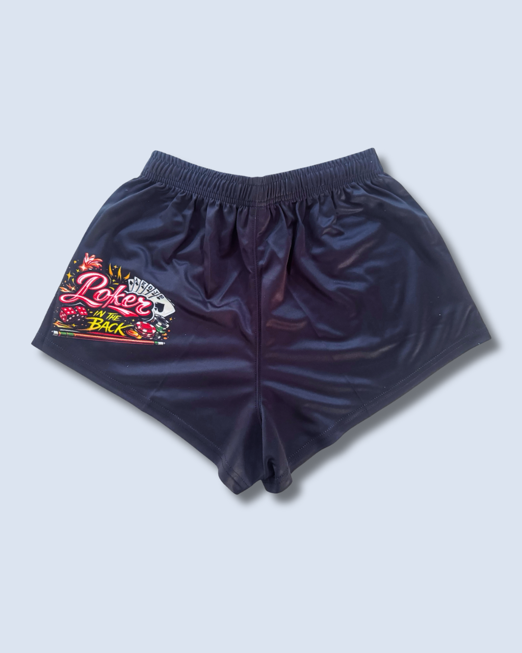 🔥NEW🔥Liquor in the Front, Poker in the Back Footy Shorts (With Pockets)