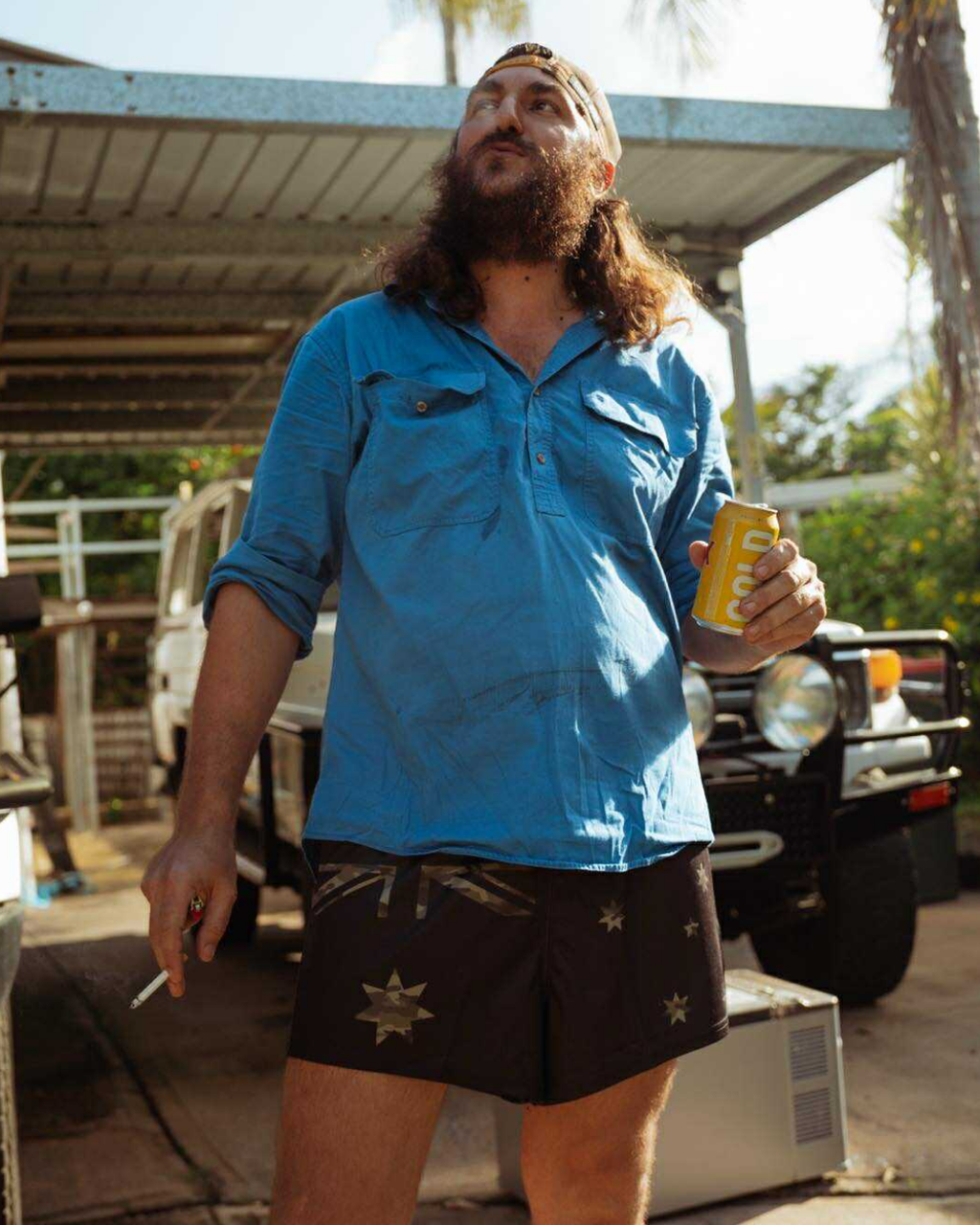 Camo Aus Flag Footy Shorts (With Pockets)