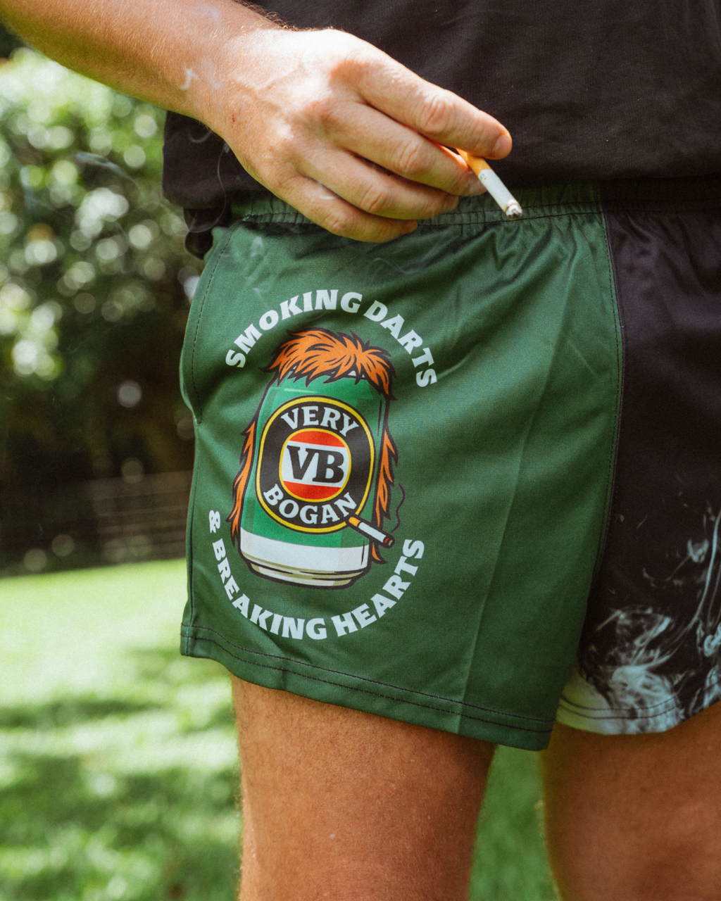 🔥NEW🔥 Smoking Darts & Breaking Hearts, VB, Footy Shorts (With Pockets)