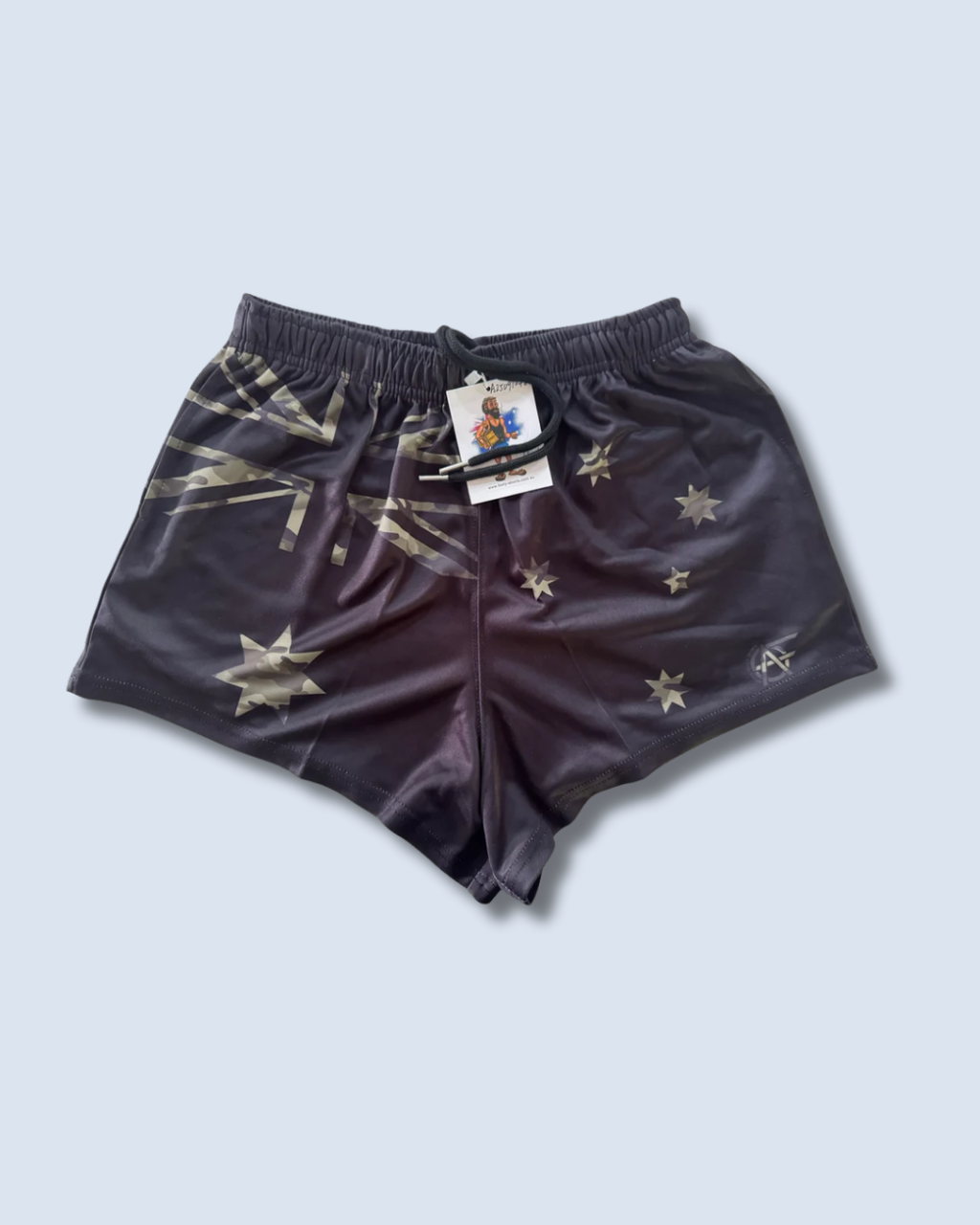 Camo Aus Flag Footy Shorts (With Pockets)