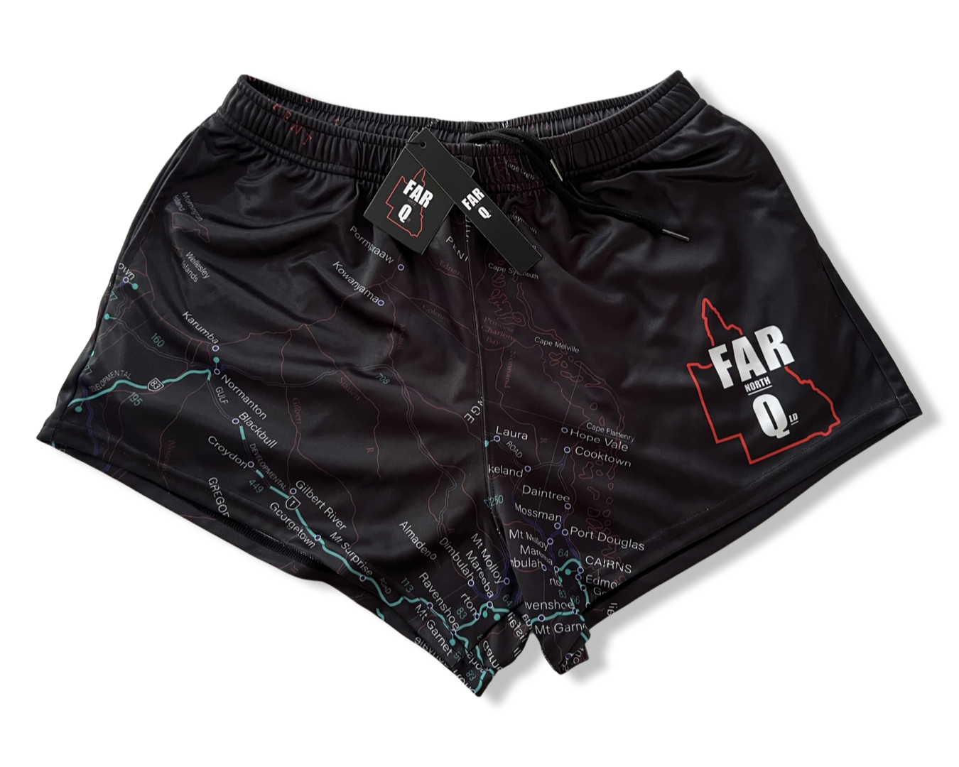 🔥NEW🔥 FarQ Map Footy Shorts (With Pockets)