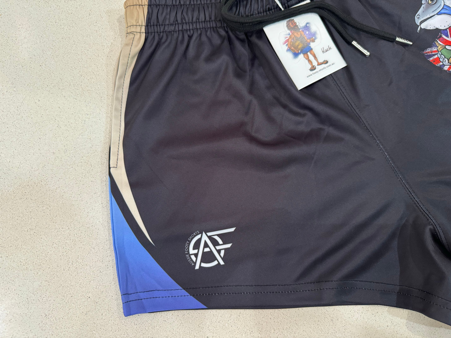 True Blue Footy Shorts (With Pockets)