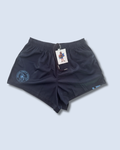 Navy Blue Stripe Footy Shorts (With Pockets)