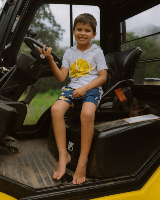 Kids Machinery Footy Shorts (With Pockets)