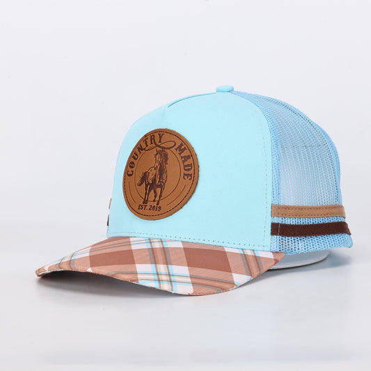 🔥NEW🔥 Truckers Hat, Country Made, Horse, Leather Patch