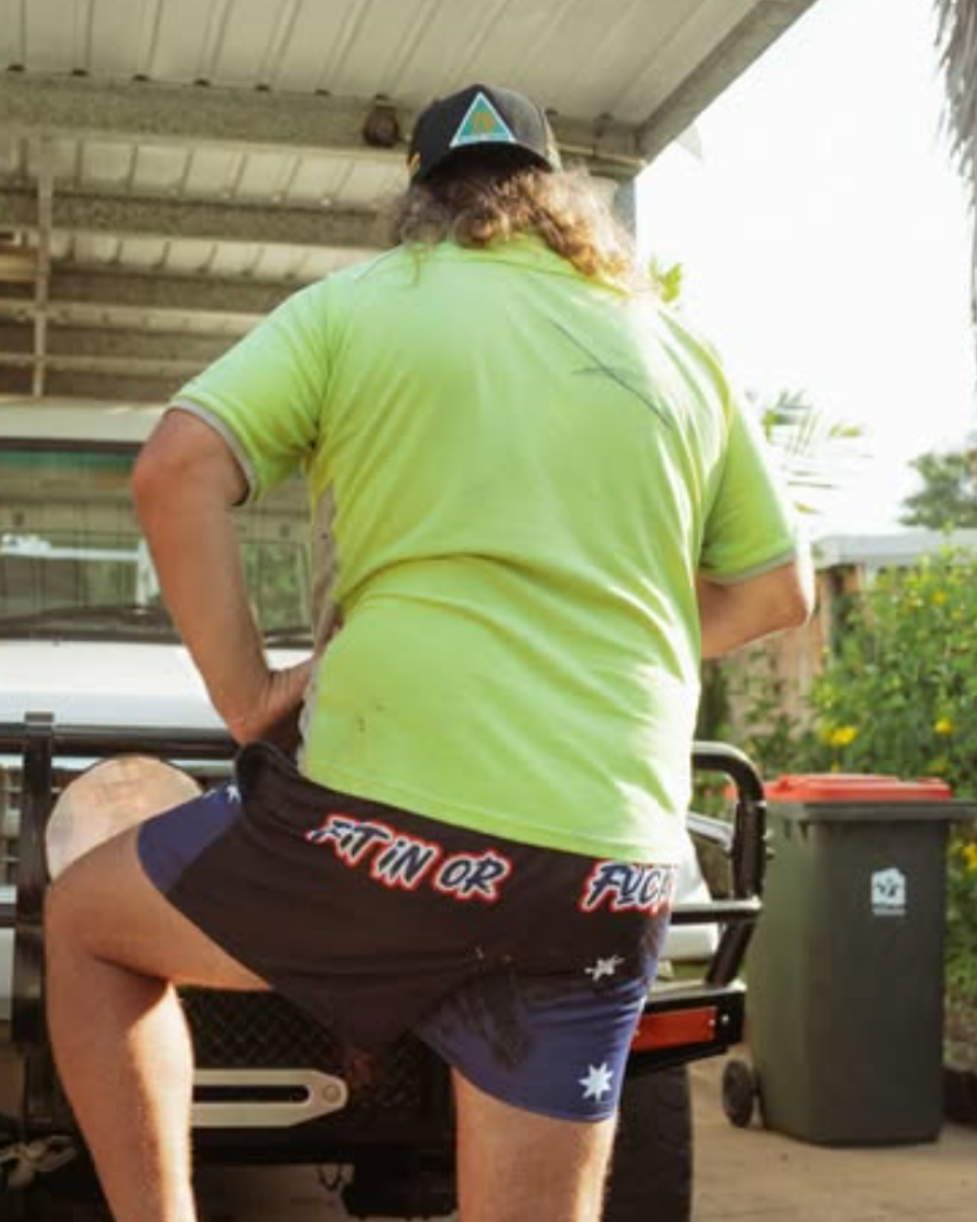 Fit in or F##K OFF! Footy Shorts (With Pockets)
