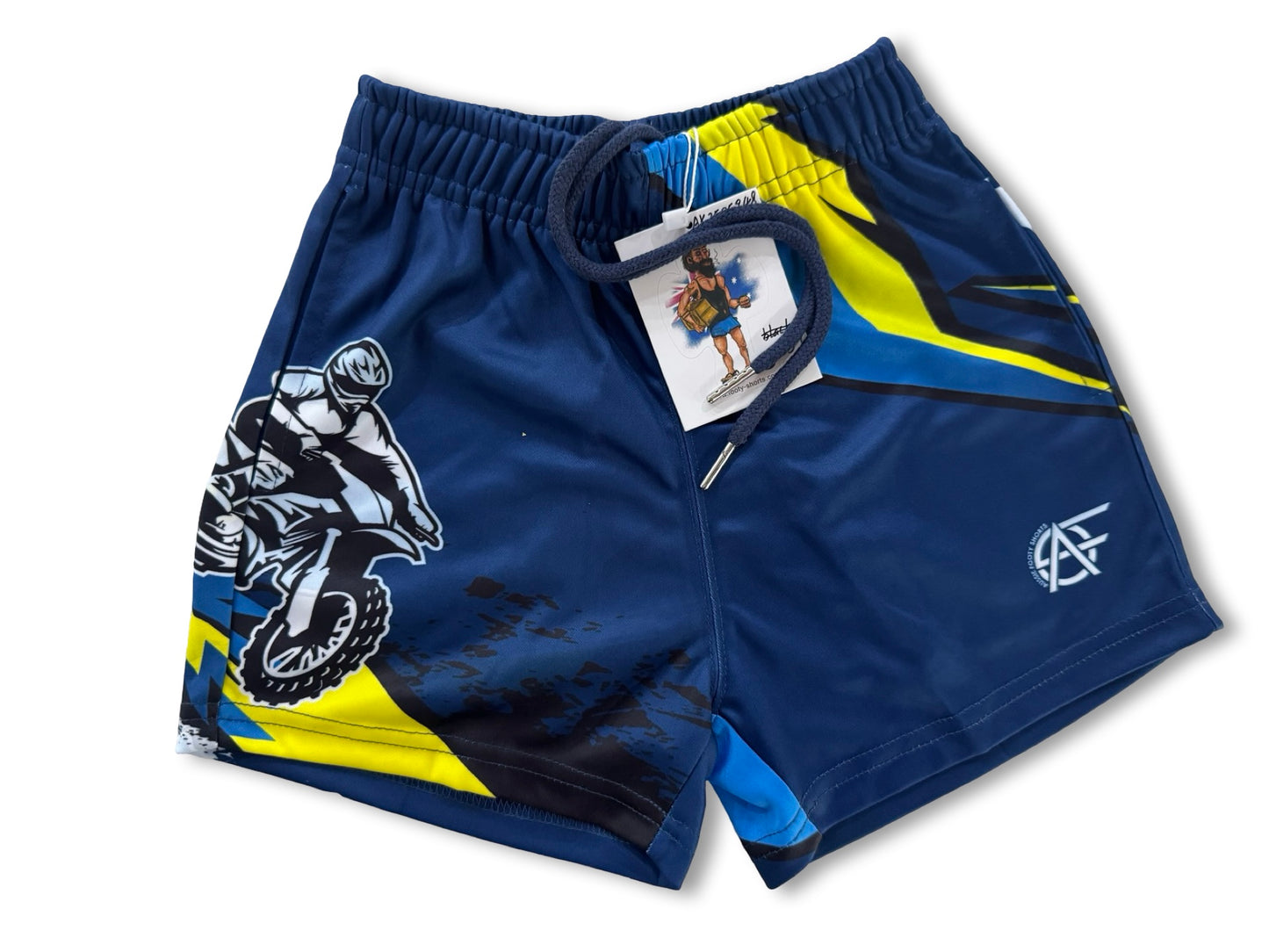 Kids Dirt Bike Footy Shorts (With Pockets)
