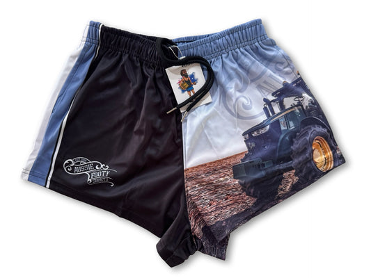 🔥NEW🔥 Tractor Photo Footy Shorts (With Pockets)