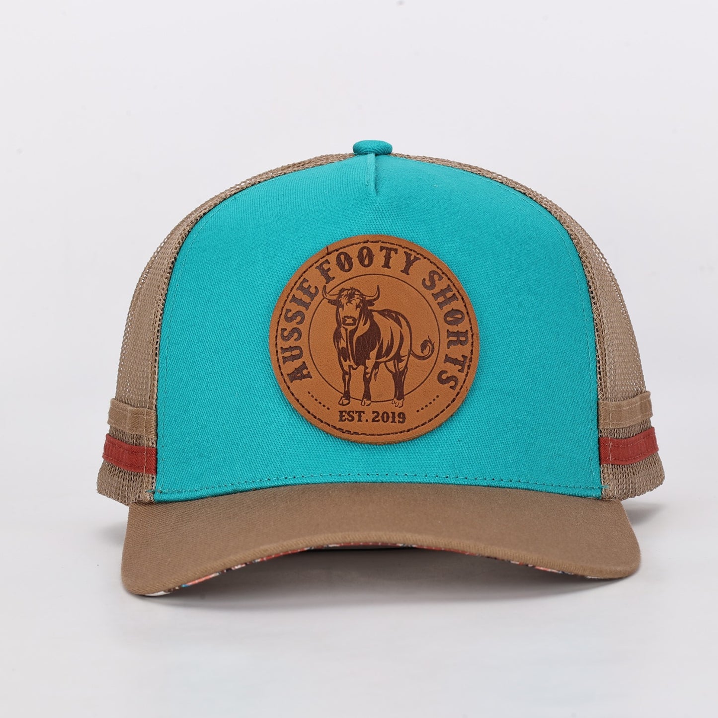 🔥NEW🔥 Truckers Hat | Country Made, Bull, Leather Patch Aztec