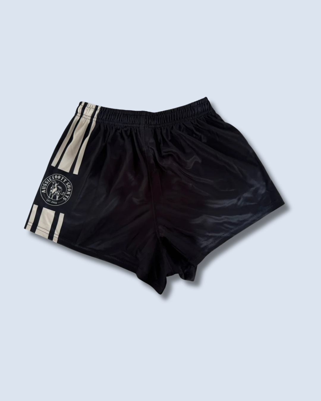 Plain Black and Grey - Footy Shorts (With Pockets)