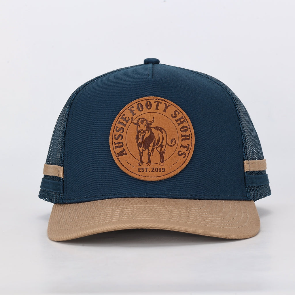 Truckers Hat | Country Made, Bull, Leather Patch