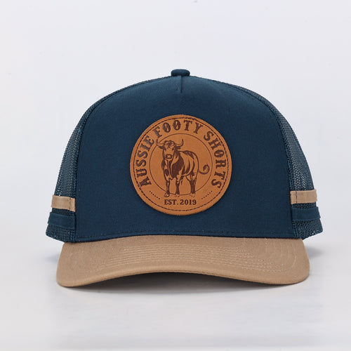 Truckers Hat | Country Made, Bull, Leather Patch