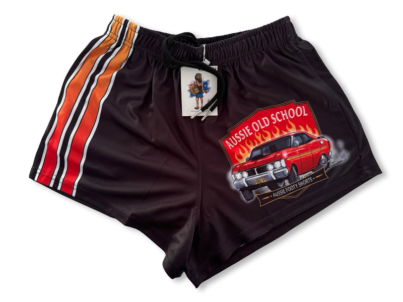 🔥NEW🔥 Old School FORD GT Falcon Footy Shorts (With Pockets)