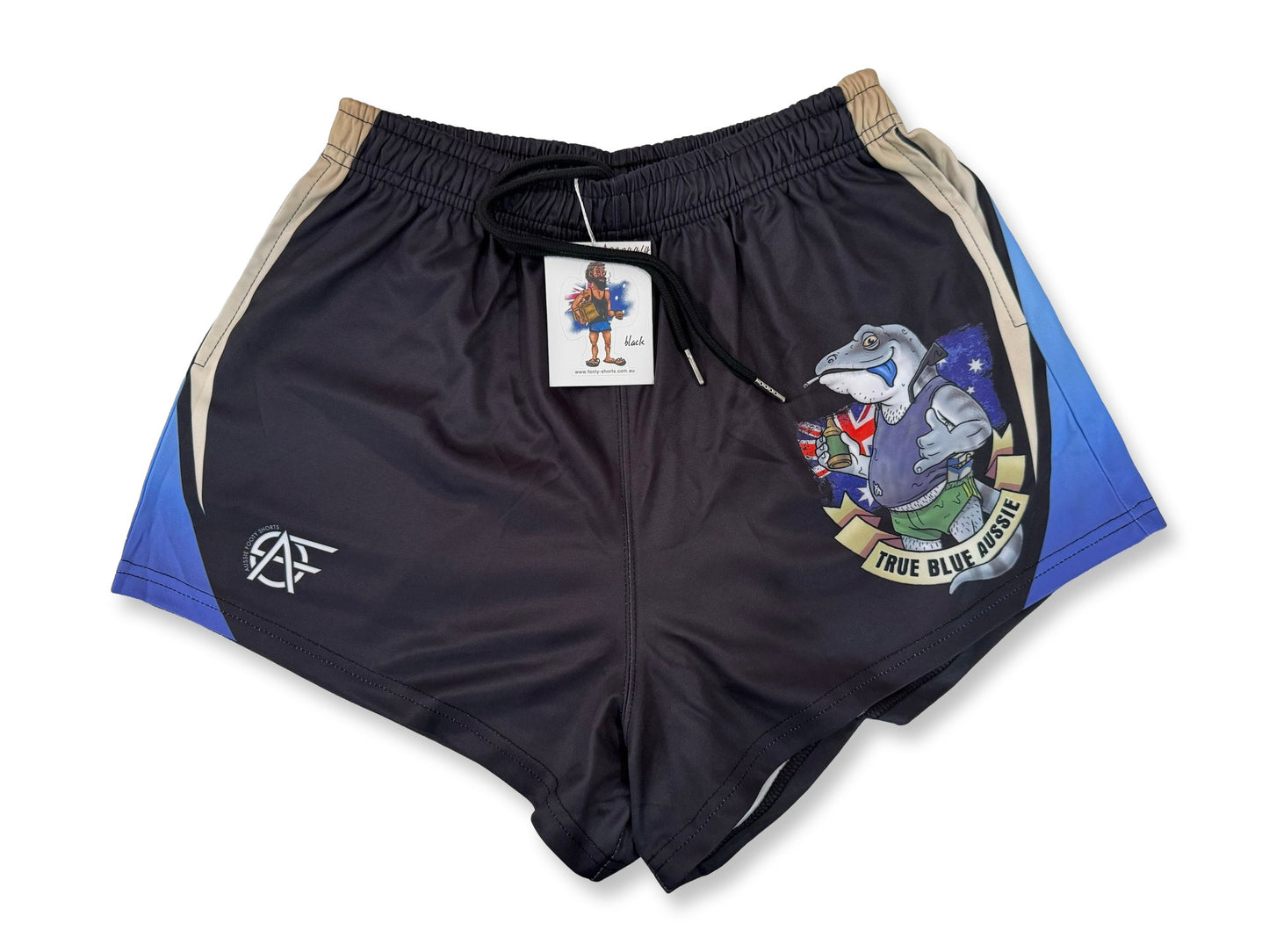 True Blue Footy Shorts (With Pockets)