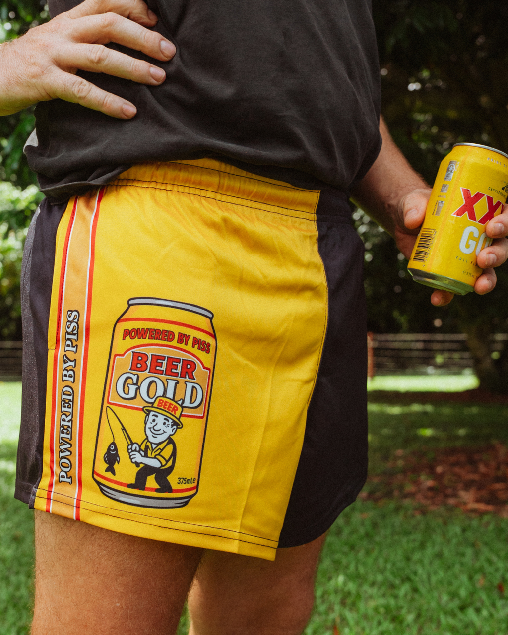 🔥NEW🔥 Powered by Piss Footy Shorts (With Pockets)