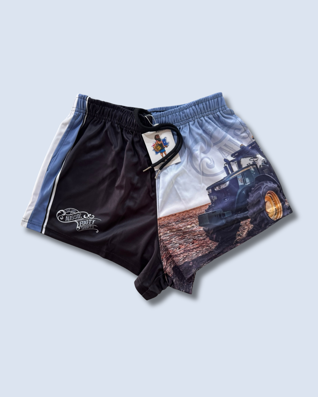 Tractor Photo Footy Shorts (With Pockets)
